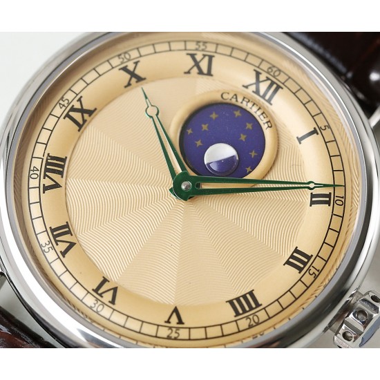 LS精品 2019新款卡地亚独家首发精品男士腕表全自动机械进口2824上下眼改月相(零故障)316L精钢表壳意大利进口牛皮表带配易用针扣 蓝宝石防刮玻璃直径:42mm 厚度12mm 12字位真日月星辰。30米防水‼️ LS精品 2019新款卡地亚独家首发精品男士腕表全自动机械进口2824上下眼改月相(零故障)316L精钢表壳意大利进口牛皮表带配易用针扣 蓝宝石防刮玻璃直径:42mm 厚度12mm 12字位真日月星辰。30米防水‼️
