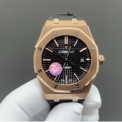 今日推荐ZF 爱彼皇家橡树系列15400 超神之作 玫瑰金黑盘黑胶 一体机 41mm 顶级品质 出货实拍✈️