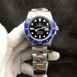 VS劳力士最新蓝水鬼41mm预售，最高版本MAX.1，搭载VS72小时动能的3235机芯。只需上链50圈，看能否静置走时2天，即可辨别真伪的版本。2，市面上最好的蓝色陶瓷圈，不再是艳蓝色，最新一代的C圈。3，表盘等配件可以和正品互换，最佳改装副本（论坛玩家已经验证，不用夸大宣传）人民币的售价买到美元价值的产品是种什么体验？ 这个表会告诉你，配件比表值钱的版本。接受预定，排队发货。买手表，选对版本很重要。2021年首款怒荐！