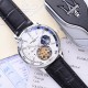 品牌：江诗丹顿 -Vacheron Constantin  类型：[酷]男士夜光腕表表壳：316精钢（做工优质）表带：进口真牛皮/316精钢（两种可选）机芯：高级定制全自动星辰月相驼飞轮机械机芯（走时稳定）玻璃：高级强化镀膜镜面尺寸：直径41mm，厚度13mm。