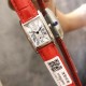 浪琴 黛绰维纳系列 方形 石英女表 精钢材质 牛皮表带 23mm*33mm