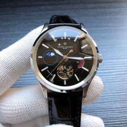 品牌：江诗丹顿༶VacheronConstantinv Z2 款式：尊贵绅士潮男腕表༶机械尺寸：43mm13mm 机芯：三针飞轮月相机械镜面：矿物质水晶玻璃材料：316精钢表扣：折叠扣 精致打造