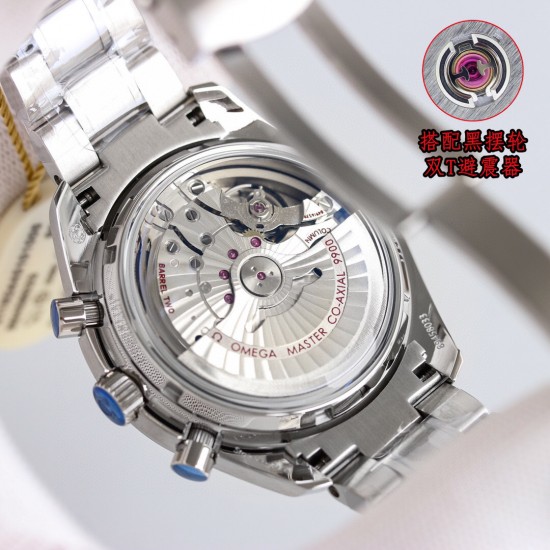 OMEGA 欧米茄 赛车计时码表【SPEEDMASTER】TVS自主研发自制9900机芯,3点盘为【12小时】和【60分钟】累积计时盘。所有功能及外观与原版一致,TVS匠心之作【1】钢材都是采用进口AISI316L特钢加硬处理制造,所以硬度都达到240HV,你看到的表壳沙纹清晰细腻洁白没有气孔完美缔造还原正品一样材质【2】通透弧拱形蓝宝石水晶玻璃镜面另表盘更加凸显【3】哑光表盘搭配镀白金条钉,夜光采用进口超强夜光粉制造【4】超霸月球系列搭配精钢表带与进口牛皮带,表带与陶瓷圈可以原版互换。 OMEGA 欧米茄 赛车计时码表【SPEEDMASTER】TVS自主研发自制9900机芯,3点盘为【12小时】和【60分钟】累积计时盘。所有功能及外观与原版一致,TVS匠心之作【1】钢材都是采用进口AISI316L特钢加硬处理制造,所以硬度都达到240HV,你看到的表壳沙纹清晰细腻洁白没有气孔完美缔造还原正品一样材质【2】通透弧拱形蓝宝石水晶玻璃镜面另表盘更加凸显【3】哑光表盘搭配镀白金条钉,夜光采用进口超强夜光粉制造【4】超霸月球系列搭配精钢表带与进口牛皮带,表带与陶瓷圈可以原版互换。