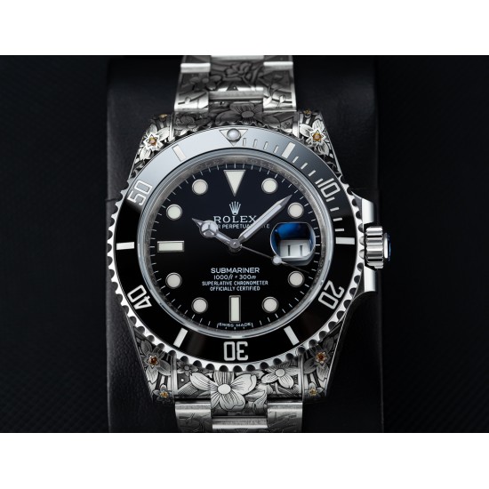 ROLEX劳力士水鬼搭配 纯手工雕花效果,仿佛枯燥的时间机器赋予了桀骜不羁的灵魂,真正的西装暴徒。一跃而起腾起的水花,将鲤鱼衬托得动感十足,寓意锦鲤化龙转运,势必风生水起。整表搭载最新版3135机芯,所有配件原厂互换。以最小的代价玩最酷的表,欢迎品鉴!!! ROLEX劳力士水鬼搭配 纯手工雕花效果,仿佛枯燥的时间机器赋予了桀骜不羁的灵魂,真正的西装暴徒。一跃而起腾起的水花,将鲤鱼衬托得动感十足,寓意锦鲤化龙转运,势必风生水起。整表搭载最新版3135机芯,所有配件原厂互换。以最小的代价玩最酷的表,欢迎品鉴!!!