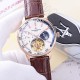 品牌：江诗丹顿 -Vacheron Constantin  类型：[酷]男士夜光腕表表壳：316精钢（做工优质）表带：进口真牛皮/316精钢（两种可选）机芯：高级定制全自动星辰月相驼飞轮机械机芯（走时稳定）玻璃：高级强化镀膜镜面尺寸：直径41mm，厚度13mm。