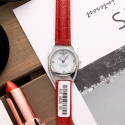FK- LONGINES最新精致款[玫瑰]双C形镶钻精钢壳套[咖啡]优雅极致 装置进口精准机芯＋蓝宝石镜面，完美诠释－[害羞]浪琴精品与你同行 26x36mm
