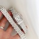 Panthre de Cartier / double chain Width 22mm.Length 30mm. Chain length 44cm卡地亚猎豹系列腕表/双圈表链宽度22mm 长度30mm 链条长度44cm瑞士进口石英机芯,316L精钢表壳表链。蓝晶石表冠,蓝宝石镜面,淬火钢蓝指针,双圈环绕链条,便捷珠宝扣。 Panthre de Cartier / double chain Width 22mm.Length 30mm. Chain length 44cm卡地亚猎豹系列腕表/双圈表链宽度22mm 长度30mm 链条长度44cm瑞士进口石英机芯,316L精钢表壳表链。蓝晶石表冠,蓝宝石镜面,淬火钢蓝指针,双圈环绕链条,便捷珠宝扣。