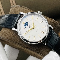 【IWS Factory2021新品推荐】万.国IWC波涛菲诺系列月相自动腕表！三大“独”道之处：1⃣️独家巨资订制万国Cal.35800真月相功能机芯，市面其他版本大多为日夜轮！2⃣️市面唯一拥有波涛条钉打磨工艺厂家，与原装工艺效果如出一辙，整体字面质感更佳！3⃣️在订制机芯的加持下，尺寸做到和原装一致！直径40MMX11MM！市面其他版本则会厚很多！IWS Factory全心力作 欢迎各位表友品鉴！