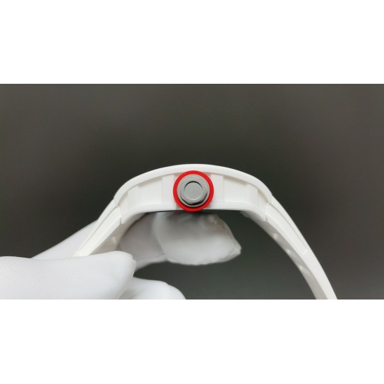 今日推荐理查德RM055 白陶瓷 V4版 42mm 双发条一体机 顶级品质 出货实拍✈️