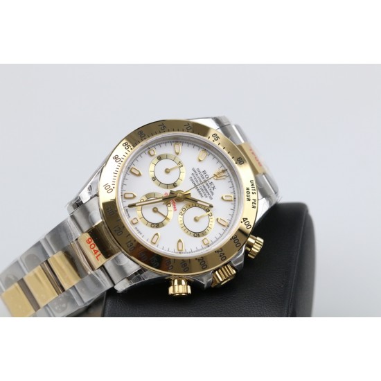 GM超神之作 ROLEX DAYTONA劳力士迪通拿904L全新最强版本 1:完美修改了避针高底位置与正品一致2:904L表扣更细腻更完美3:市面上唯一做出了与正品质感一致的包超薄金属钢片的oysterflex胶带【能与正品互换通用 质感相符】[拳头][拳头][拳头]完美修正十年间所有副本的不足和缺陷，陶瓷圈口！4130机芯，攻克机芯厚度，使壳身厚度达到与正品一致，壳身和字面颜色更细腻做出了与正品一致的视觉效果，并搭配劳力士专用盒子。【GM出品】