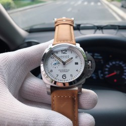 品牌：沛纳海- Panerai  型号：PAM 01499 类型：男士顶级机械腕表机芯:全自动机械机芯材质：316L精钢表壳（大尺寸够霸气）材料：进口矿物质镜面 进口小牛皮表带 霸气十足 魅力四射尺寸：直径48mm 厚15mm 新款上市，超强夜光，欢迎转载！三杰精致推荐男士机械休闲商务腕表 SJ为你精心打造超真实实物图拍摄 让你超真实实物图体验