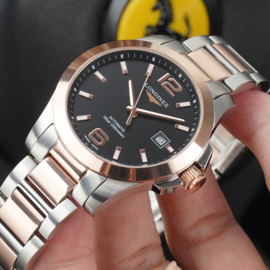 『臻品推荐』新品发布[玫瑰]浪琴-LONGINES独家首发-----❤不忘初心 追求品质 精准细致     ✔️瑞机壳套 精致做工 超强深度防水机芯:顶级稳定西铁城8215全自动机械表壳:顶级版316L精钢表扣:钢带按扣玻璃:高硬度矿物质水晶玻璃直径:原装尺寸40mm11mm[色]完美呈现 品质上乘，手感独特，送礼自戴首选[鼓掌]〔----用心，所以更完美 〕