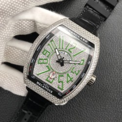法兰克 穆勒 ❤️Franck Muller V45 SC DT系列⌚️54*42*15mm 瑞士2824全自动机械机芯 蓝光镀膜玻璃 316精钢鑫表壳 3D立体字面 牛皮表带底部橡胶  针扣   糅合运动设计风格 中间完美弧线夹层设计 尽显绅士品味 一如既往的酷