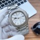 实物拍摄品牌：百达翡丽-PATEK PHILPPE 运动系列鹦鹉类型：[酷]男士腕表表壳：316精钢（做工优质）表带：顶级316精钢机芯：高级定制全自动机械机芯(走时稳定)材料：高级强化镀膜镜面尺寸：直径41mm 厚度12.5mm