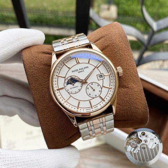 百达翡丽 Patek.Philippe精品男士腕表,四针分离搭载月相设计,技艺精湛,独具匠心,尊贵大气,绅士风范。采用全自动机械机芯,顶级316精钢表壳表带,矿物质超强镜面,尺寸42-13 百达翡丽 Patek.Philippe精品男士腕表,四针分离搭载月相设计,技艺精湛,独具匠心,尊贵大气,绅士风范。采用全自动机械机芯,顶级316精钢表壳表带,矿物质超强镜面,尺寸42-13