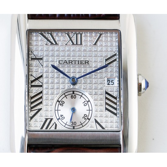LS精品 2019年最新款卡地亚 CARTlER 坦克系列:满天星 环绕璀璨钻表盘 搭载进口全自动机芯Cal.1904-PS MC ET日期显示 鱼眼式双卜凸镜蓝宝石玻璃 进口意大利皮带 深度防水(尺寸44X34) LS精品 2019年最新款卡地亚 CARTlER 坦克系列:满天星 环绕璀璨钻表盘 搭载进口全自动机芯Cal.1904-PS MC ET日期显示 鱼眼式双卜凸镜蓝宝石玻璃 进口意大利皮带 深度防水(尺寸44X34)