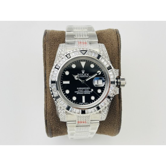 【VRS Factory2022墙裂推荐 市场最高版本】奢华大作,劳力士Rolex SUB潜航者后镶钻定制版!是奢华闪耀与永不退色的融合,更是经典潮流的不二之选!1⃣️【表壳】直径40MM。每一颗钻石/彩宝均来自奥地利(施华洛世奇原产地)经过严格的筛选,确保颜色,大小,火彩统一,专业珠宝镶嵌师精心镶嵌。2⃣️【表带】跟官网同步,904L蚝式钢完美还原坚固耐用的优良血统,效果可媲美原装。3⃣️【机芯】采用复刻界的机芯之王——搭配3135自动上旋机芯。VRS Factory匠心力作 敬请各路表友品鉴! 【VRS Factory2022墙裂推荐 市场最高版本】奢华大作,劳力士Rolex SUB潜航者后镶钻定制版!是奢华闪耀与永不退色的融合,更是经典潮流的不二之选!1⃣️【表壳】直径40MM。每一颗钻石/彩宝均来自奥地利(施华洛世奇原产地)经过严格的筛选,确保颜色,大小,火彩统一,专业珠宝镶嵌师精心镶嵌。2⃣️【表带】跟官网同步,904L蚝式钢完美还原坚固耐用的优良血统,效果可媲美原装。3⃣️【机芯】采用复刻界的机芯之王——搭配3135自动上旋机芯。VRS Factory匠心力作 敬请各路表友品鉴!