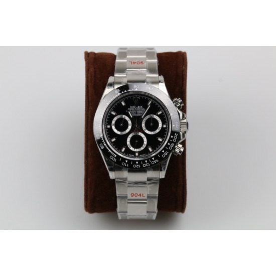GM超神之作 ROLEX DAYTONA劳力士迪通拿904L全新最强版本 1:完美修改了避针高底位置与正品一致2:904L表扣更细腻更完美3:市面上唯一做出了与正品质感一致的包超薄金属钢片的oysterflex胶带【能与正品互换通用 质感相符】[拳头][拳头][拳头]完美修正十年间所有副本的不足和缺陷，陶瓷圈口！4130机芯，攻克机芯厚度，使壳身厚度达到与正品一致，壳身和字面颜色更细腻做出了与正品一致的视觉效果，并搭配劳力士专用盒子。【GM出品】