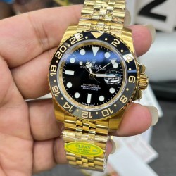 皮蛋圈！ROLEX 劳力士 GMT格林尼治型 尺寸40mm！精钢表壳表链，蓝宝石镜面，超级夜光，双向陶瓷旋转表圈，原装折叠扣！