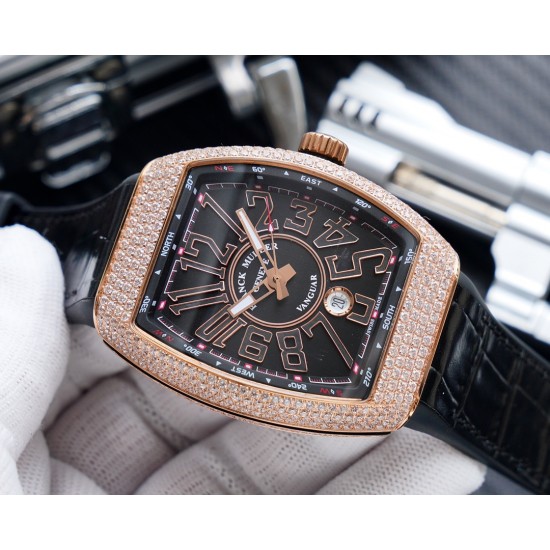 K厂出品:法兰克穆勒V45 SC DT系列54*42mm 全自动日本机械机芯 蓝光镀膜玻璃 超强夜光,日历窗放大镜,意大利牛皮表带底部橡胶,可搭配美洲鳄鱼皮纹,316精钢敖表壳,折叠原装扣 糅合商务设计风格 中间完美弧线夹层设计!!! K厂出品:法兰克穆勒V45 SC DT系列54*42mm 全自动日本机械机芯 蓝光镀膜玻璃 超强夜光,日历窗放大镜,意大利牛皮表带底部橡胶,可搭配美洲鳄鱼皮纹,316精钢敖表壳,折叠原装扣 糅合商务设计风格 中间完美弧线夹层设计!!!