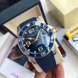 LONGINES 浪琴 新款陶瓷圈康卡斯潜水运动系列 男士自动机械腕表 尺寸41mm！打磨工艺高超。陶瓷表圈高级质感，刻度的立体感和倒角细节两不误。超强夜光效果  匠心之作 ！