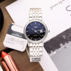 FK-经典款LONGINES浪琴 博雅系列，经典传承，条钉面，纯钢外壳，进口石英机芯，直径31mm厚度6mm，精美做工，完美呈现