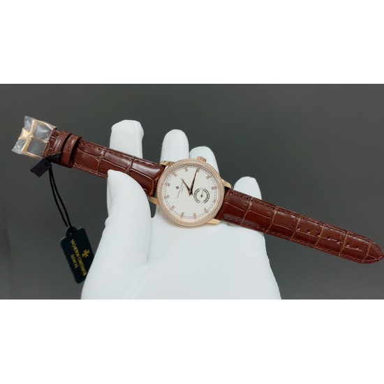 今日推荐江诗丹顿 传袭系列 钻圈玫瑰金白面 40mm  1120机 顶级品质 出货实拍✈️