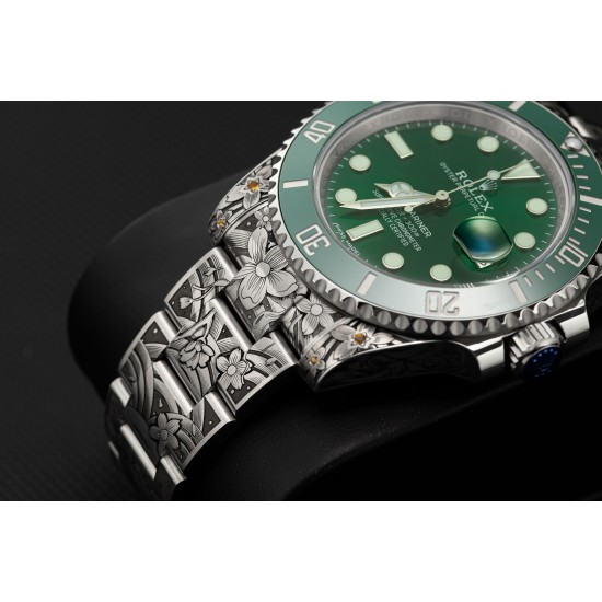 ROLEX劳力士水鬼搭配 纯手工雕花效果,仿佛枯燥的时间机器赋予了桀骜不羁的灵魂,真正的西装暴徒。一跃而起腾起的水花,将鲤鱼衬托得动感十足,寓意锦鲤化龙转运,势必风生水起。整表搭载最新版3135机芯,所有配件原厂互换。以最小的代价玩最酷的表,欢迎品鉴!!! ROLEX劳力士水鬼搭配 纯手工雕花效果,仿佛枯燥的时间机器赋予了桀骜不羁的灵魂,真正的西装暴徒。一跃而起腾起的水花,将鲤鱼衬托得动感十足,寓意锦鲤化龙转运,势必风生水起。整表搭载最新版3135机芯,所有配件原厂互换。以最小的代价玩最酷的表,欢迎品鉴!!!