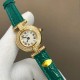 .鳄鱼皮版本卡地亚小旋风must de小金表vintage中古断货王，性价比高闭眼入。神仙颜值美绝trinity，小孩子才做选择，成年人都是all in![色]表径24mm，超薄厚度6.3mm，搭载瑞士石英机芯，罗马刻度奶油盘，简洁大两针，后镶天然美钻搭配鳄鱼皮表带更奢华超级闪。可仙可盐可甜，精致优雅上手绝美。时尚是一个经典的轮回～说不定今年的复古风，你就是走得最驾轻就熟的一个。推荐指数：⭐⭐⭐⭐⭐