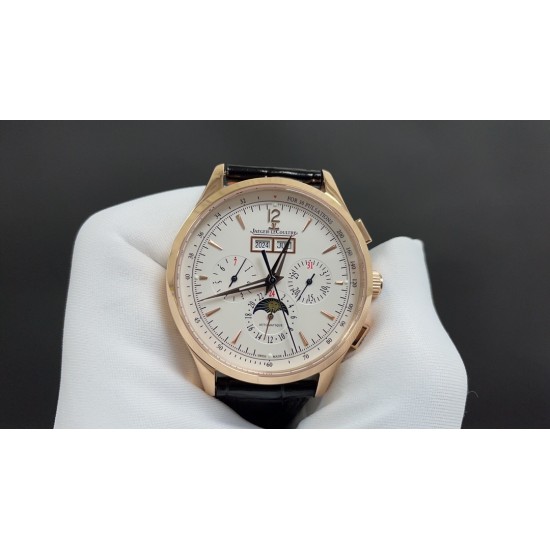 今日推荐积家 大师系列 玫瑰金白面 40mm 759机 顶级品质 出货实拍✈️