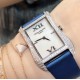 实拍 PATEK PHILIPPE百达翡丽系列 女士腕表(白金表壳搭配沙丁布带,表圈镶嵌天然锆石,蓝宝石玻璃,搭载瑞士石英机芯,尺寸30*34*7毫米) 实拍 PATEK PHILIPPE百达翡丽系列 女士腕表(白金表壳搭配沙丁布带,表圈镶嵌天然锆石,蓝宝石玻璃,搭载瑞士石英机芯,尺寸30*34*7毫米)