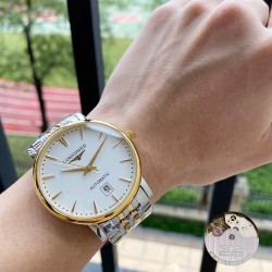纤薄  臻品精致上市低调绅士时尚百搭【最新】：浪琴精品推荐【类型】：精品男士腕表【材质】：316L精钢打造【机芯】：高端全自动机械机芯【镜面】：矿物质强化玻璃（更高清）品味高雅 浩瀚大气 匠心独运 腕间瑰宝 纯自然光拍摄 零P图尺寸：直径41mm厚11mm热卖上市！欢迎转载！