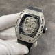 Richard Mille 理查德米勒系列,亲民版!一比一复刻 !全镂空骷髅头 腕表 简约无钻款 酒桶型镂空表盘 橡胶黑色表带 加了碳素!防水效果杠杠的!出货实拍 Richard Mille 理查德米勒系列,亲民版!一比一复刻 !全镂空骷髅头 腕表 简约无钻款 酒桶型镂空表盘 橡胶黑色表带 加了碳素!防水效果杠杠的!出货实拍