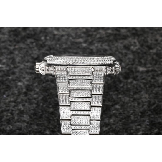 R8 2021年度新品发布, Patek Philippe 百达翡丽运动优雅满天星系列5726/1A-014腕表(鹦鹉螺) 316L精钢镶钻表链表壳,将璀璨的钻石镶嵌入腕间时计,勾人心魂,给阳刚硬朗的运动风格增加了璀璨夺目的光芒,指针、时标刻度覆超强夜光在黑夜为您指引方向,表盘镶嵌施华洛世奇美钻,附月相、日期显示为你呈现满天繁星,搭载定制324 S QA LU 24H/303自动机械(背透机芯),为您的时间保驾护航,尺寸:40.5毫米。 R8 2021年度新品发布, Patek Philippe 百达翡丽运动优雅满天星系列5726/1A-014腕表(鹦鹉螺) 316L精钢镶钻表链表壳,将璀璨的钻石镶嵌入腕间时计,勾人心魂,给阳刚硬朗的运动风格增加了璀璨夺目的光芒,指针、时标刻度覆超强夜光在黑夜为您指引方向,表盘镶嵌施华洛世奇美钻,附月相、日期显示为你呈现满天繁星,搭载定制324 S QA LU 24H/303自动机械(背透机芯),为您的时间保驾护航,尺寸:40.5毫米。