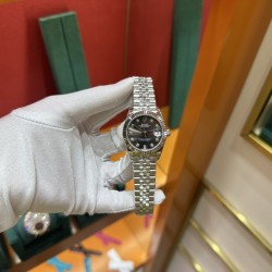 劳力士铅灰色日志31mm316L精钢材质进口全自动机械机芯