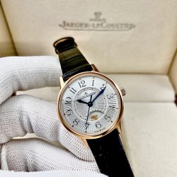 JAEGER-LECOULTRE积家女款RENDEZ-VOUS约会系列。尺寸：29mm搭载日本进口全自动机械机芯  正品版本机芯主版  功能：日夜星晨、时分秒显示功能 ，展现出昼的灿烂与夜的浪漫(刚刚的相遇，[玫瑰]刚刚的缘分，[爱心]刚刚的时间，愿幸福快乐与您相伴)