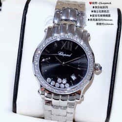 肖邦-Chopard❥快乐钻系列❥瑞士石英机芯❥蓝宝石玻璃镜面❥表壳直径约36mm         厚度约12mm