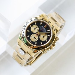 AR超神之作 ROLEX DAYTONA劳 力士迪通拿副本的十年精华， 并行代购版迪通拿，完美修正十年间所有副本的不足和缺陷，4130机芯，以及攻克机芯厚度，使壳身厚度首次达到与正品一致，并搭配正品代购包装物料，重新定义最高品质的迪通拿副本，真正的A级副本劳 力 士迪地拿[AR出品]