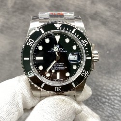 【N厂出品】劳力士 黑水鬼 客户定制的瑞士eta3135机心 904L钢 V10 40MM！出货实拍