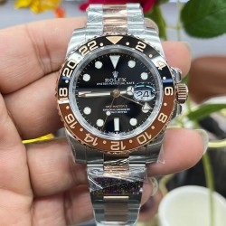 沙士圈！ROLEX 劳力士 GMT格林尼治型 尺寸40mm！精钢表壳表链，蓝宝石镜面，超级夜光，双向陶瓷旋转表圈，原装折叠扣！