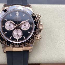 新品！ROLEX 劳力士 迪通拿4131整个系列迎来了全新的改变，具体有以下几点改变：1刻度时标变得更加纤细2计时表盘更加优雅纤细3 六点位增加皇冠标志4陶瓷圈新增金属外圈5表壳新一代表耳有更强的曲线效果6机芯升级从4130升级为41311.表盘所有颜色均与原版一致，无色差！每个时标刻度都精抛倒角打磨的基础上采用铂金电镀做到永久不退色！盘面字体清晰分明立体感十足！