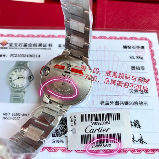 新款33钻表!又一重磅来袭!卡地亚真钻蓝气球欧洲渠道,每到年底国外很多代工都会流点这种很贵的表出来,同属石英机芯,33mm表盘,表壳镶嵌50颗vs1.5真钻!每只都有国家机构出具的证书,确保每一块都是真材实料真钻石,参数具体详尽,远非市场那些假证书可比,每一张证书的检测编号都是唯一编号,一一对应,绝无重复,机构官方网站可查阅!这个价格买钻石都值,更不要说买这个牌子的表,送礼是绝对赞到爆!要的速度了! 新款33钻表!又一重磅来袭!卡地亚真钻蓝气球欧洲渠道,每到年底国外很多代工都会流点这种很贵的表出来,同属石英机芯,33mm表盘,表壳镶嵌50颗vs1.5真钻!每只都有国家机构出具的证书,确保每一块都是真材实料真钻石,参数具体详尽,远非市场那些假证书可比,每一张证书的检测编号都是唯一编号,一一对应,绝无重复,机构官方网站可查阅!这个价格买钻石都值,更不要说买这个牌子的表,送礼是绝对赞到爆!要的速度了!