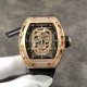 Richard Mille 理查德米勒系列,亲民版!一比一复刻 !全镂空骷髅头 腕表 简约无钻款 酒桶型镂空表盘 橡胶黑色表带 加了碳素!防水效果杠杠的!出货实拍 Richard Mille 理查德米勒系列,亲民版!一比一复刻 !全镂空骷髅头 腕表 简约无钻款 酒桶型镂空表盘 橡胶黑色表带 加了碳素!防水效果杠杠的!出货实拍