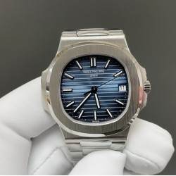 今日推荐百达翡丽 鹦鹉螺5711 白壳蓝面 40mm 一体机 顶级品质 出货实拍✈️