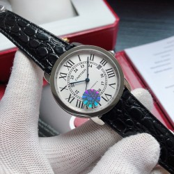 顶级复刻正品开模  CARTIER 卡地亚 X8 伦敦SOLO系列男款 CARTIER W6701010 正品开模，2892机，搭配真鳄鱼皮，喷砂日历，CNC深度加工把的镶嵌同正品同样的尖晶宝石，莫式硬度达到九级。表扣原装圆弧并喷砂处理，字体清晰 一表一码 三杰精致推荐男士精品机械腕表 精致传承真实效果 SJ品质的保证
