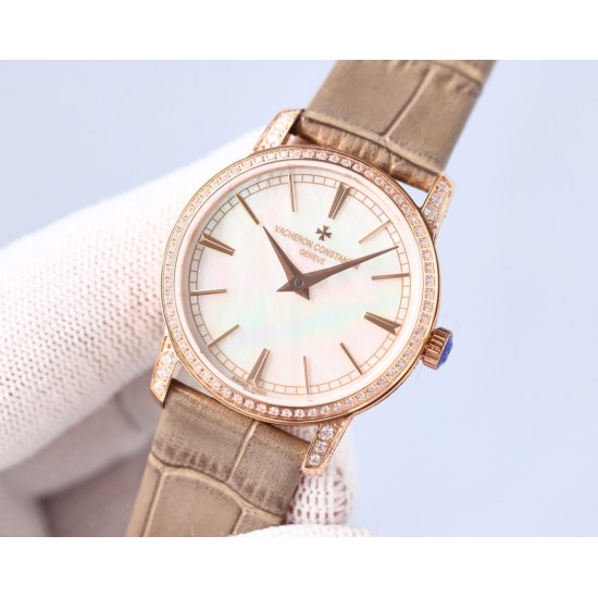 新款!江诗丹顿传袭超薄系列-Vacheron Constantin专为女神打造的,奢华时尚,采用进口316钢表壳,搭配原装进口9015机芯(0返修),天然蓝宝石玻璃镜面,直径33mm,超薄工艺7.8mm,超强防水30米,竹节纹进口小牛皮表带 新款!江诗丹顿传袭超薄系列-Vacheron Constantin专为女神打造的,奢华时尚,采用进口316钢表壳,搭配原装进口9015机芯(0返修),天然蓝宝石玻璃镜面,直径33mm,超薄工艺7.8mm,超强防水30米,竹节纹进口小牛皮表带