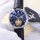 品牌：江诗丹顿 -Vacheron Constantin  类型：[酷]男士夜光腕表表壳：316精钢（做工优质）表带：进口真牛皮/316精钢（两种可选）机芯：高级定制全自动星辰月相驼飞轮机械机芯（走时稳定）玻璃：高级强化镀膜镜面尺寸：直径41mm，厚度13mm。