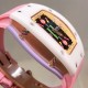 实拍 最新理查珐琅棉花糖理查德米勒 RichardMille 珐琅棉花糖 最新爆款 bon bon系列最稀有的作品!克服传统工艺打破模式!钟表最受尊敬的技术之一。不是所有人的嫁妆,棉花糖运动曲线和颜色,它们是诱人的。有了理查德米勒,实现了把棉花糖戴在你的手腕上!白色陶瓷加上黄粉绿搪瓷表盘,RM-07柔和的颜色创造了一个组合...甜蜜!糖果店的一次旅行,一个让人难以置信的艺术品。你会戴上它吗? 实拍 最新理查珐琅棉花糖理查德米勒 RichardMille 珐琅棉花糖 最新爆款 bon bon系列最稀有的作品!克服传统工艺打破模式!钟表最受尊敬的技术之一。不是所有人的嫁妆,棉花糖运动曲线和颜色,它们是诱人的。有了理查德米勒,实现了把棉花糖戴在你的手腕上!白色陶瓷加上黄粉绿搪瓷表盘,RM-07柔和的颜色创造了一个组合...甜蜜!糖果店的一次旅行,一个让人难以置信的艺术品。你会戴上它吗?