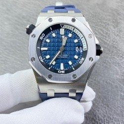 AP 爱彼Audemars Piguet 15720ST.OO.A052CA.01皇家橡树离岸型 男士机械腕表 尺寸42mm，搭配复刻⌚️原装Calibre4308全自动机械机芯 反炫光处理蓝宝石水晶玻璃 采用进口316精钢鑫表壳 搭配进口氟橡胶表带（头层小牛皮）原装针扣 超高品质，货有所值 硬汉必备神器 经过多道工序的打磨和磨砂处理，终把AP特有的八角型表圈表达出棱角分明的线条，爱彼入门级腕表强烈推荐！