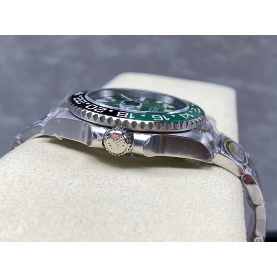 ROLEX 劳力士 格林尼治 GMT，圈口过渡无痕，搭载3285一体机，做工极好！贵金属钢印扣子！